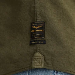 PME Legend Overhemd Van Katoen/linnen Groen Flash Sale