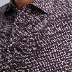 PME Legend Overhemd Van Poplin Katoen Paars Discount