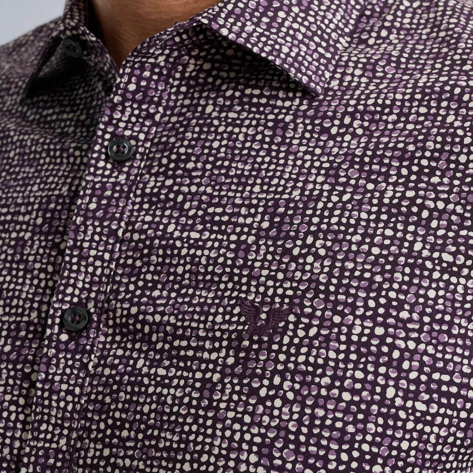 PME Legend Overhemd Van Poplin Katoen Paars Discount