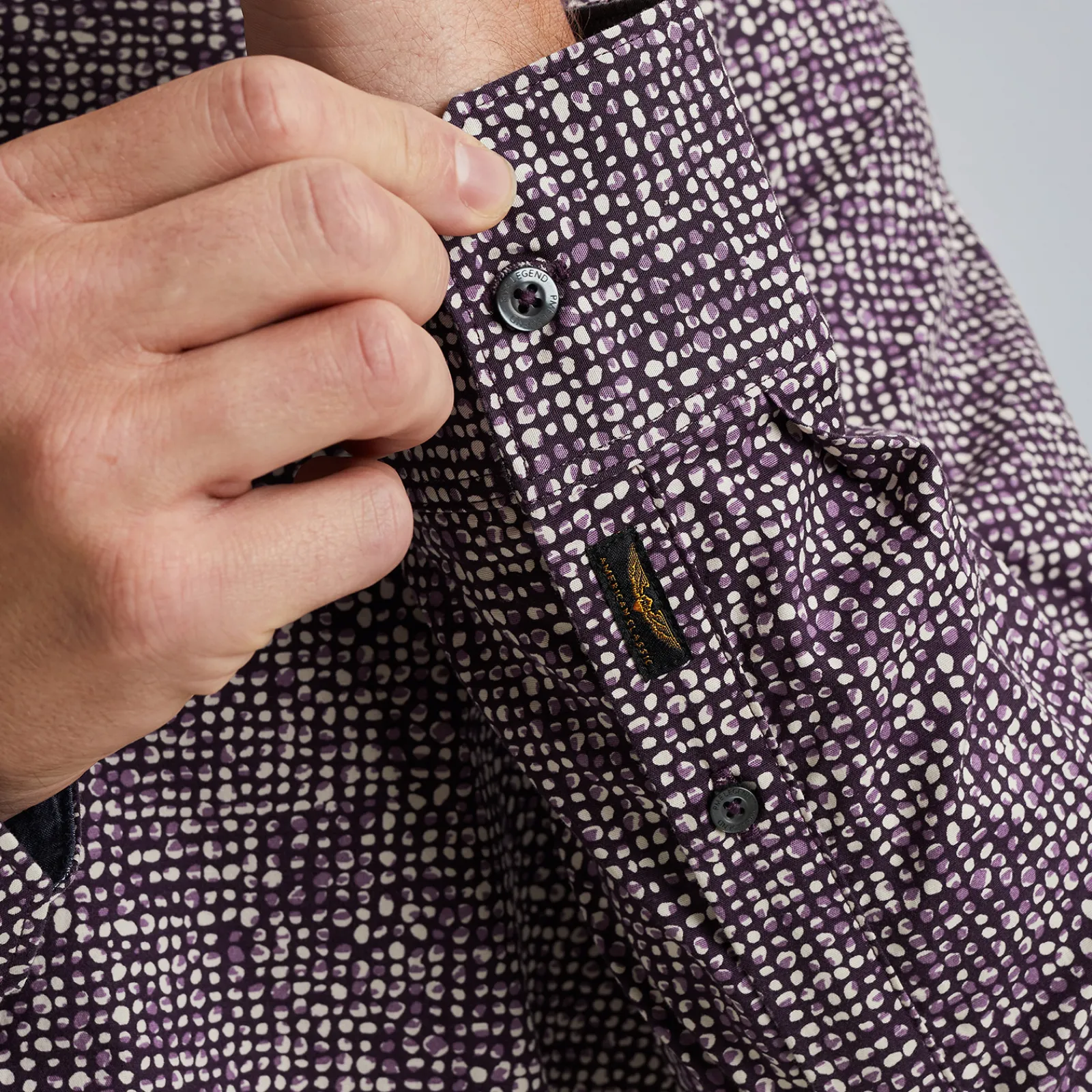 PME Legend Overhemd Van Poplin Katoen Paars Discount