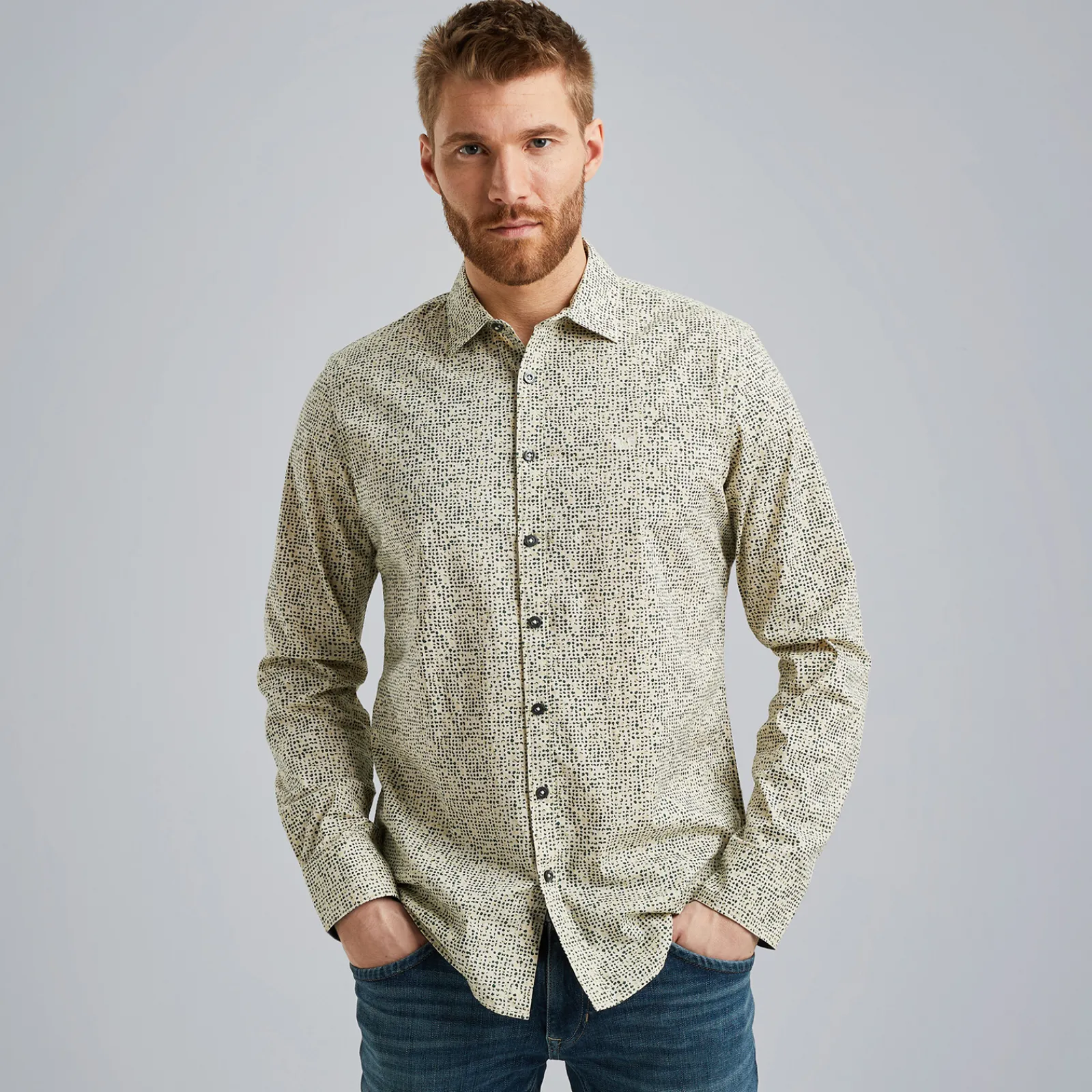 PME Legend Overhemd Van Poplin Katoen Beige Shop