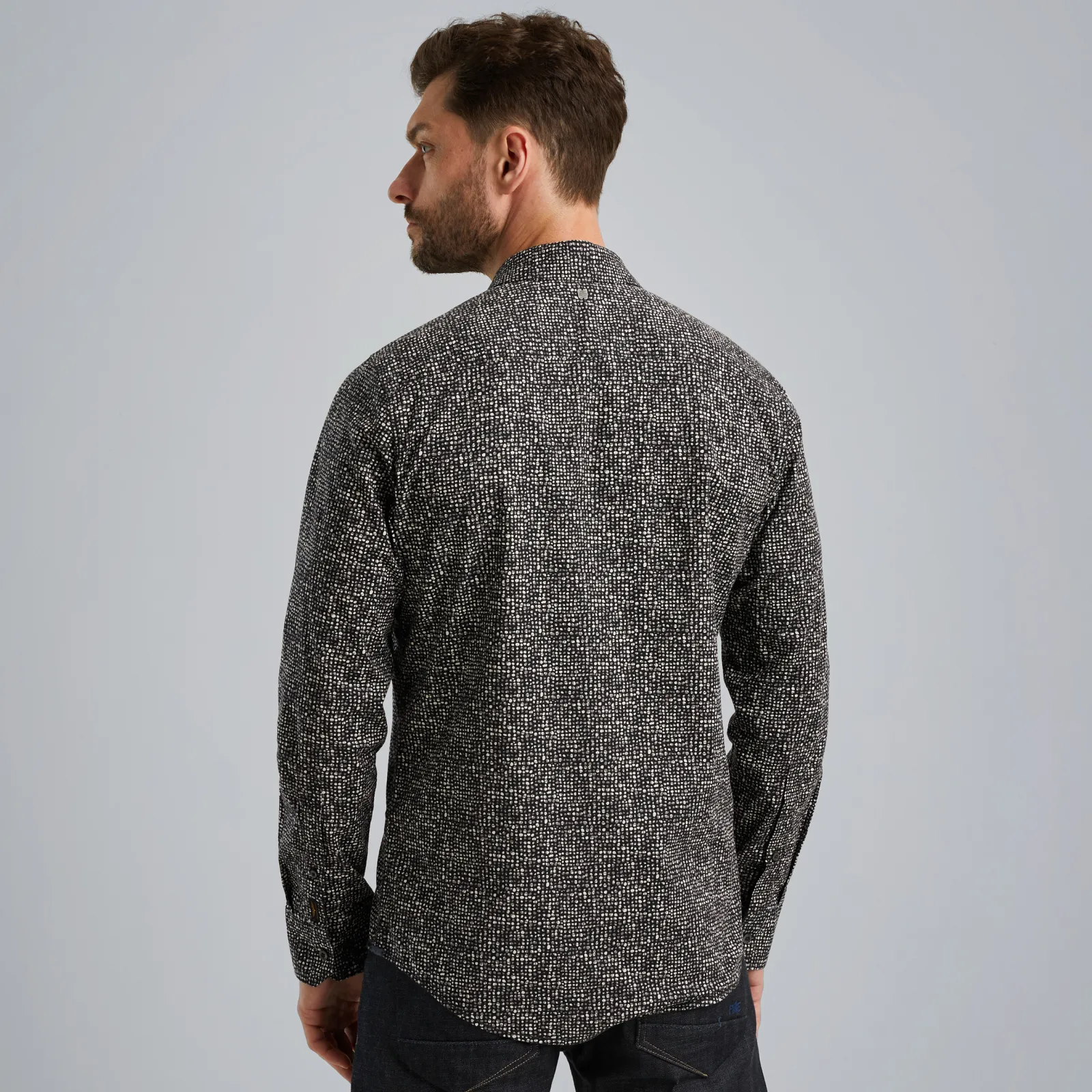 PME Legend Overhemd Van Poplin Katoen Grijs Fashion