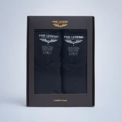 PME Legend 2-Pack Basic T-Shirt Blauw Sale