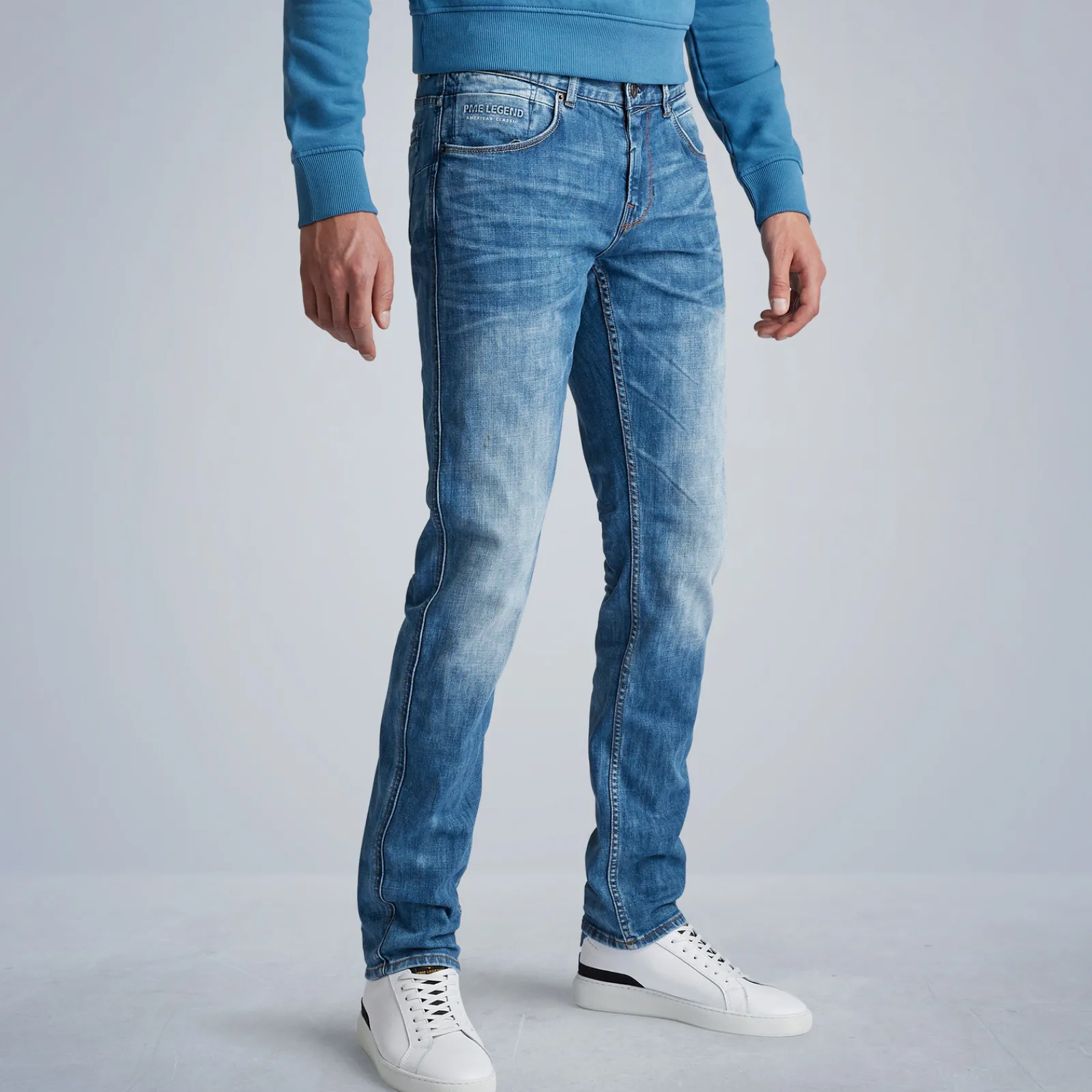 PME Legend Nightflight Regular Fit Jeans Blauw Fashion