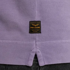 PME Legend Polo Met Lange Mouwen Paars Fashion