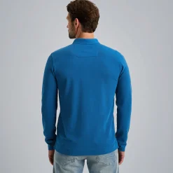 PME Legend Polo Met Lange Mouwen Blauw Fashion