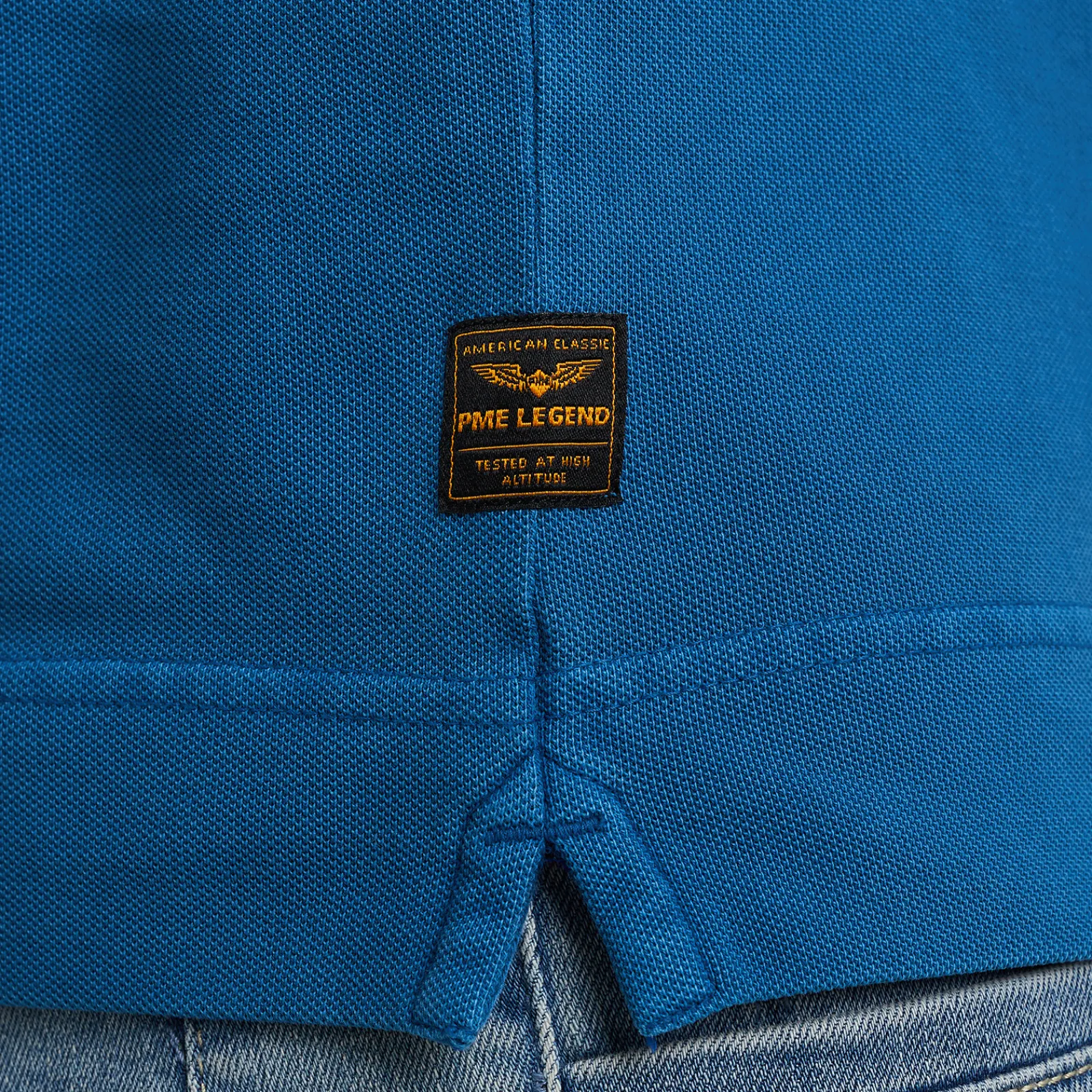 PME Legend Polo Met Lange Mouwen Blauw Fashion