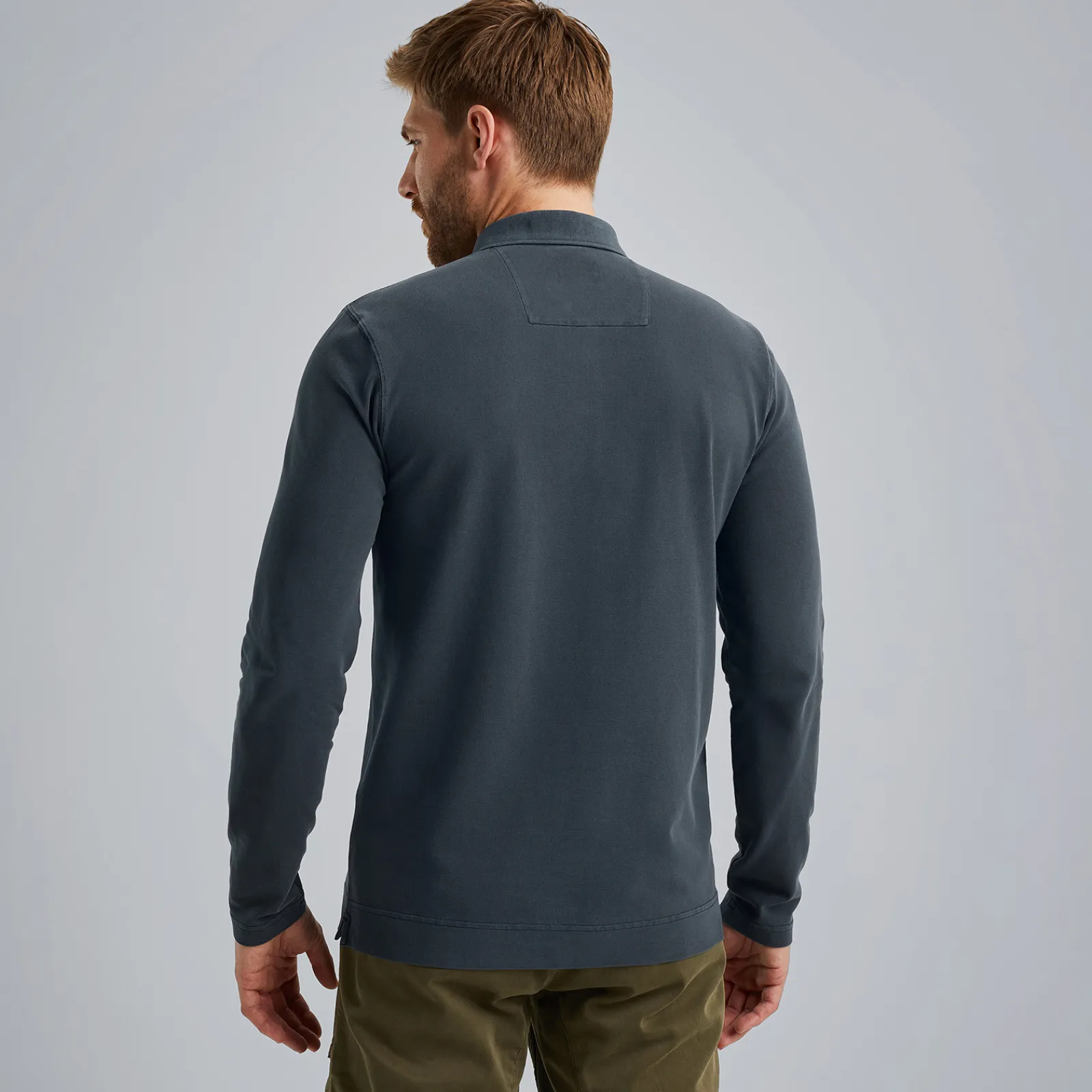 PME Legend Polo Met Lange Mouwen Blauw Best Sale
