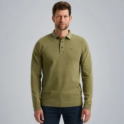PME Legend Polo Met Lange Mouwen Groen Best Sale