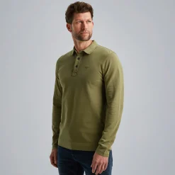 PME Legend Polo Met Lange Mouwen Groen Best Sale