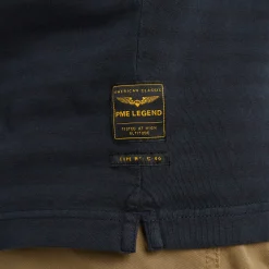 PME Legend Polo Met Lange Mouwen Blauw New