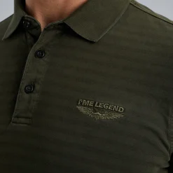 PME Legend Polo Met Lange Mouwen Groen Outlet