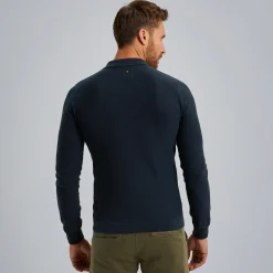 PME Legend Polo Met Lange Mouwen Blauw Best Sale