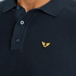 PME Legend Polo Met Lange Mouwen Blauw Best Sale