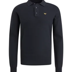 PME Legend Polo Met Lange Mouwen Blauw Best Sale