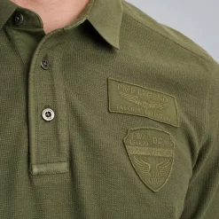 PME Legend Polo Met Lange Mouwen Groen New