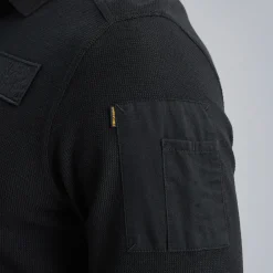 PME Legend Polo Met Lange Mouwen Zwart Best Sale