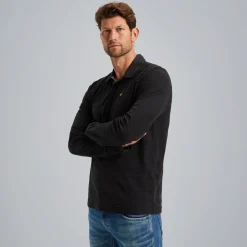 PME Legend Polo Met Lange Mouwen Grijs Outlet