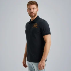 PME Legend Polo Van Slub Piqué Blauw Fashion