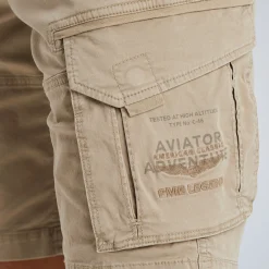 PME Legend Rotor Relaxed Fit Shorts Beige Outlet