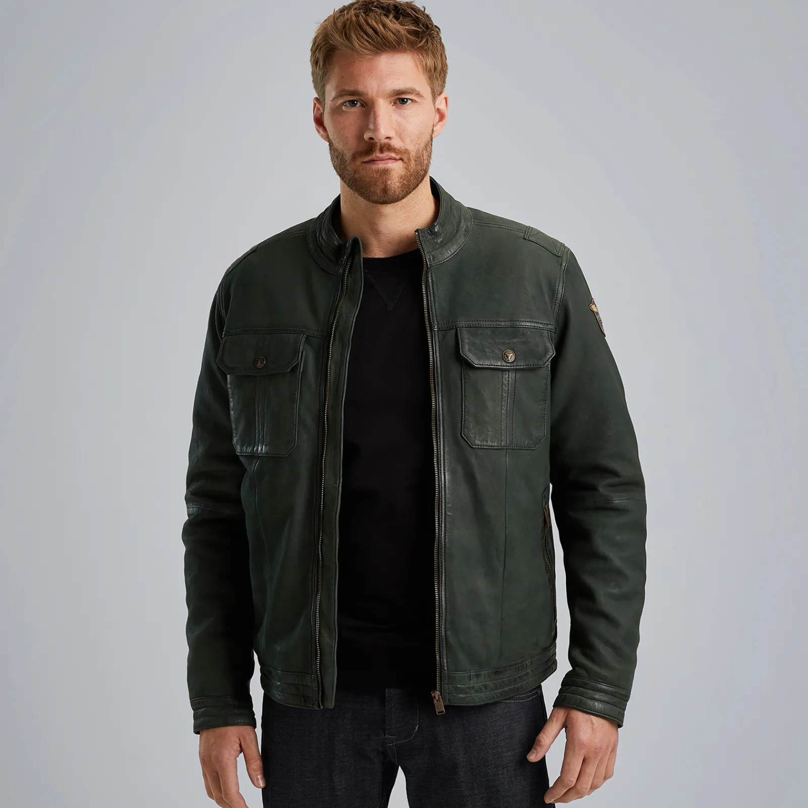 PME Legend Scraper Leren Jas Groen New