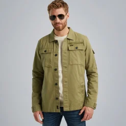 PME Legend Shirt Jacket Met Flight Pocket Groen Best