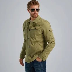 PME Legend Shirt Jacket Met Flight Pocket Groen Best