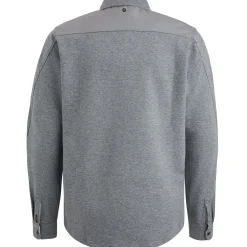 PME Legend Shirt Jacket Met Ritssluiting Grijs New