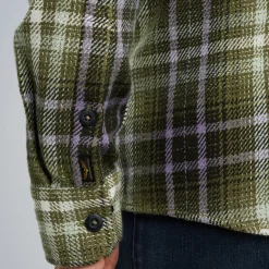 PME Legend Shirt Jacket Met Ruitpatroon Groen Best Sale