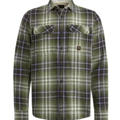 PME Legend Shirt Jacket Met Ruitpatroon Groen Best Sale