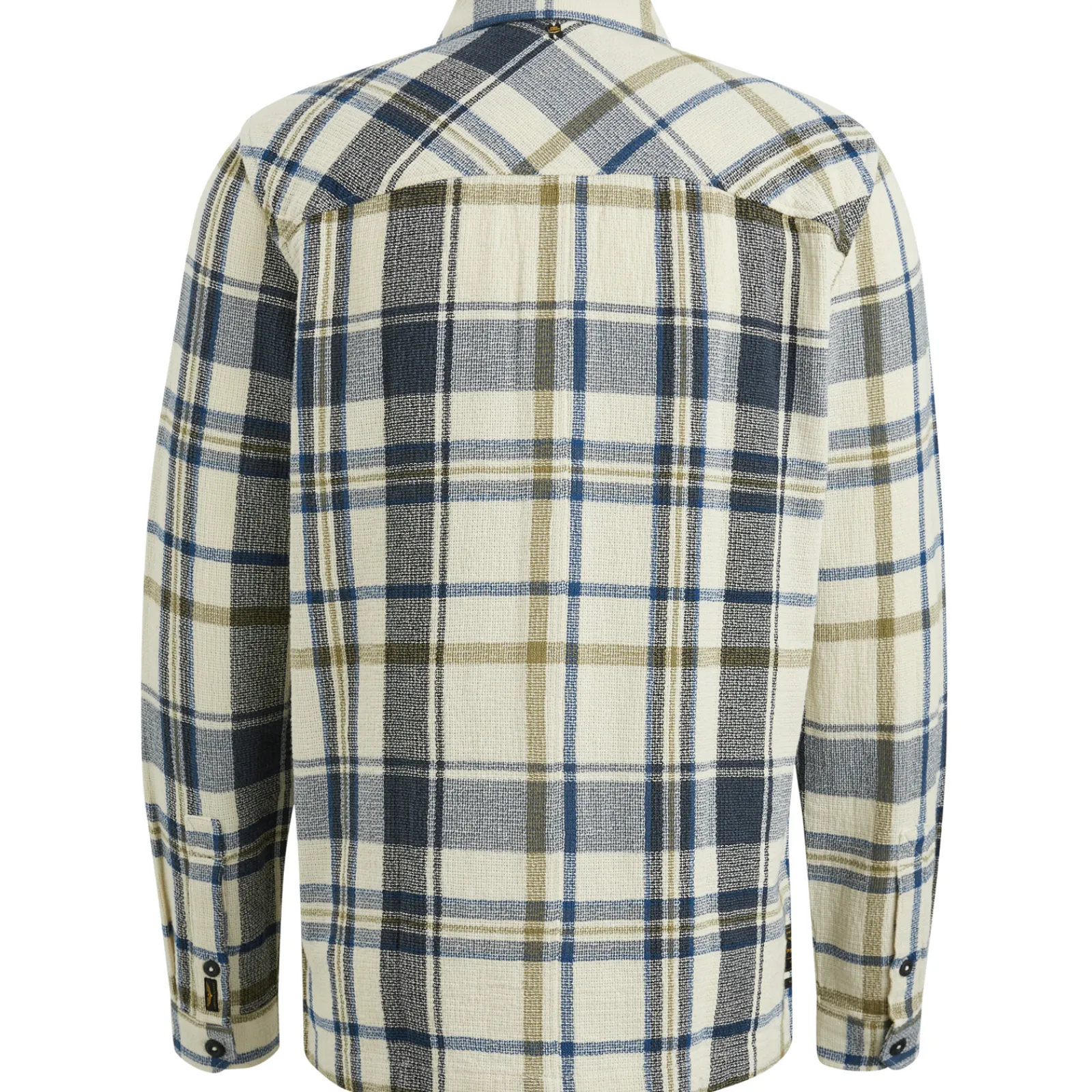 PME Legend Shirt Jacket Met Ruitpatroon Beige Sale