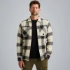PME Legend Shirt Jacket Met Ruitpatroon Beige Cheap