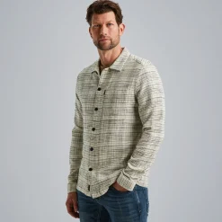 PME Legend Shirt Jacket Met Structuur Beige Cheap