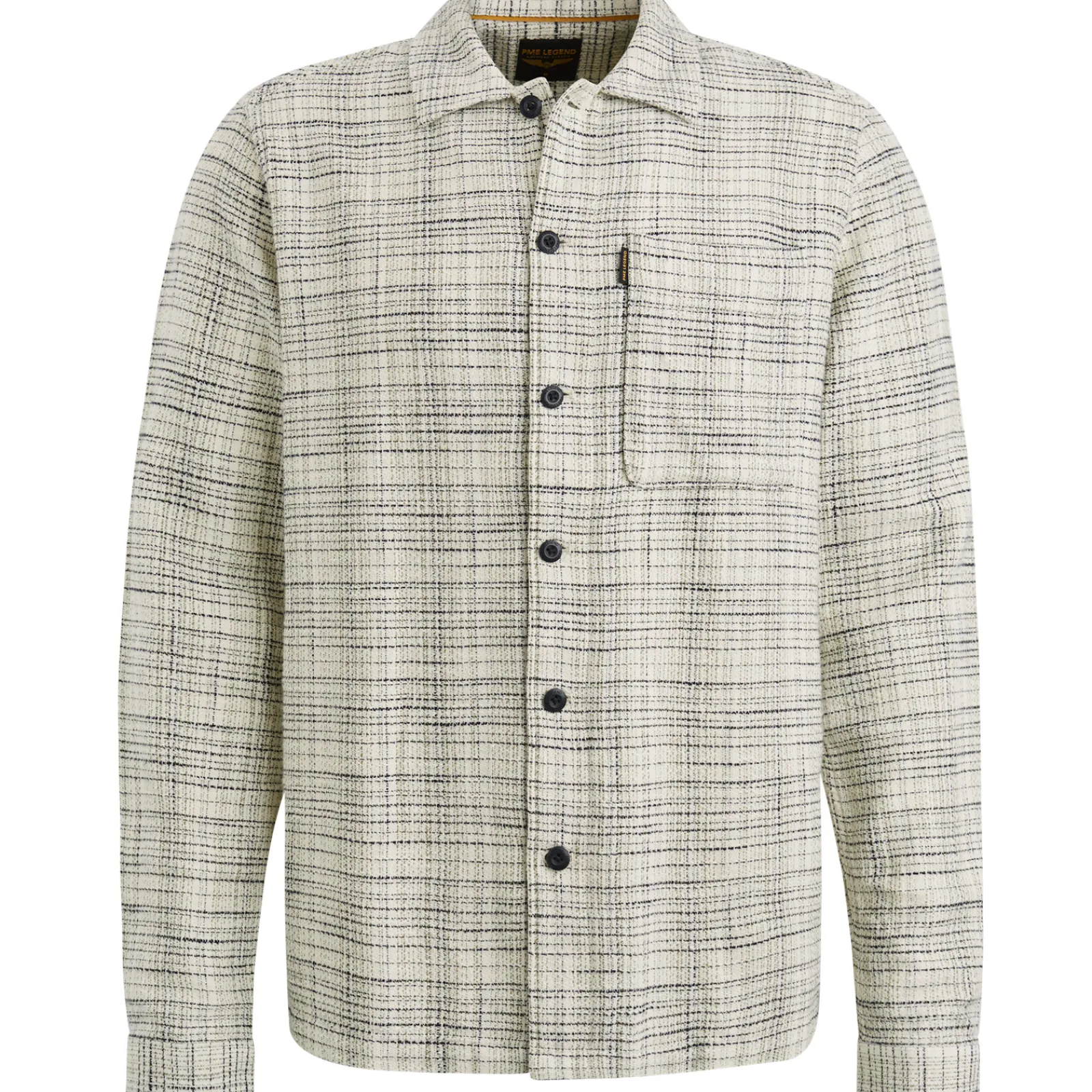 PME Legend Shirt Jacket Met Structuur Beige Cheap
