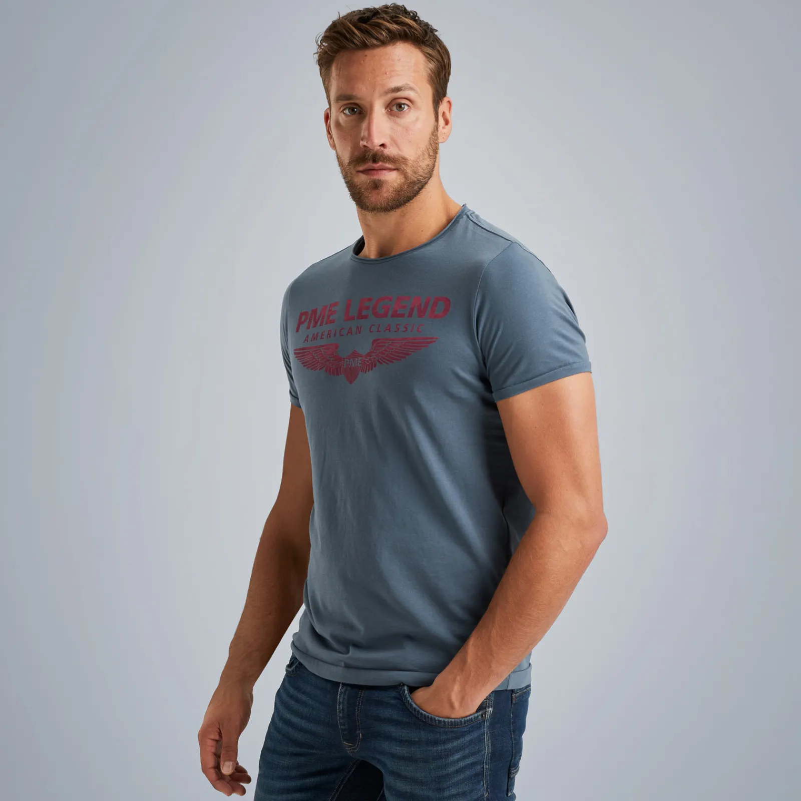 PME Legend Short Sleeve T-shirt Blauw Outlet