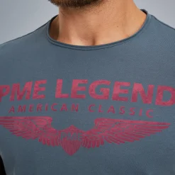 PME Legend Short Sleeve T-shirt Blauw Outlet