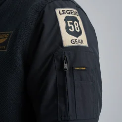 PME Legend Sweat Jacket Met Badges Blauw Flash Sale