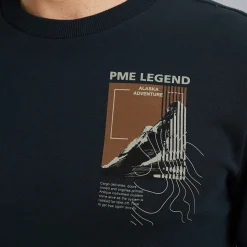 PME Legend Sweatshirt Met Artwork Blauw Shop