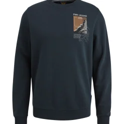 PME Legend Sweatshirt Met Artwork Blauw Shop