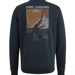 PME Legend Sweatshirt Met Artwork Blauw Shop