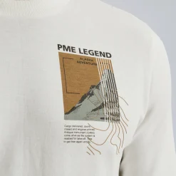 PME Legend Sweatshirt Met Artwork Wit Discount