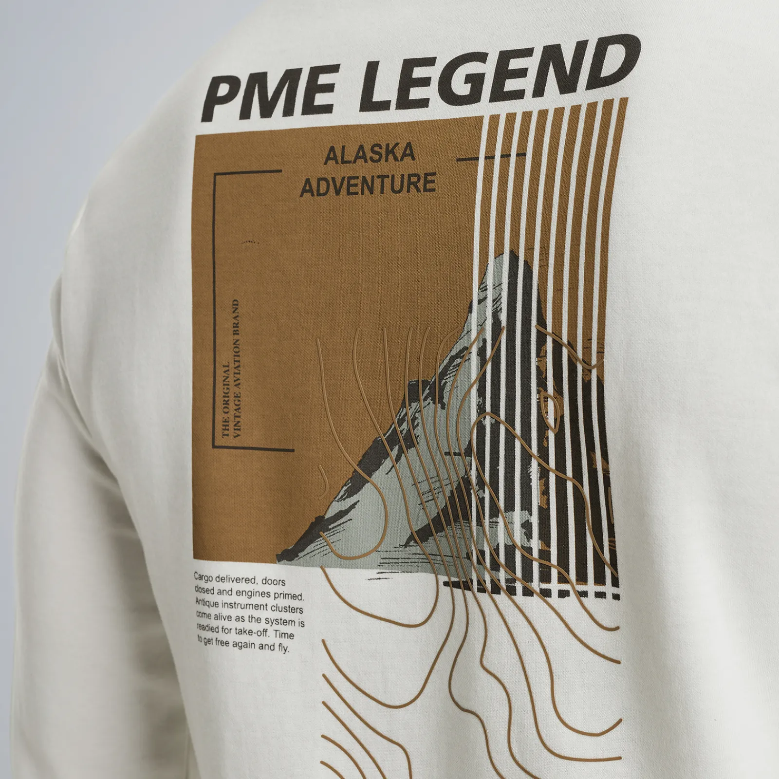 PME Legend Sweatshirt Met Artwork Wit Discount