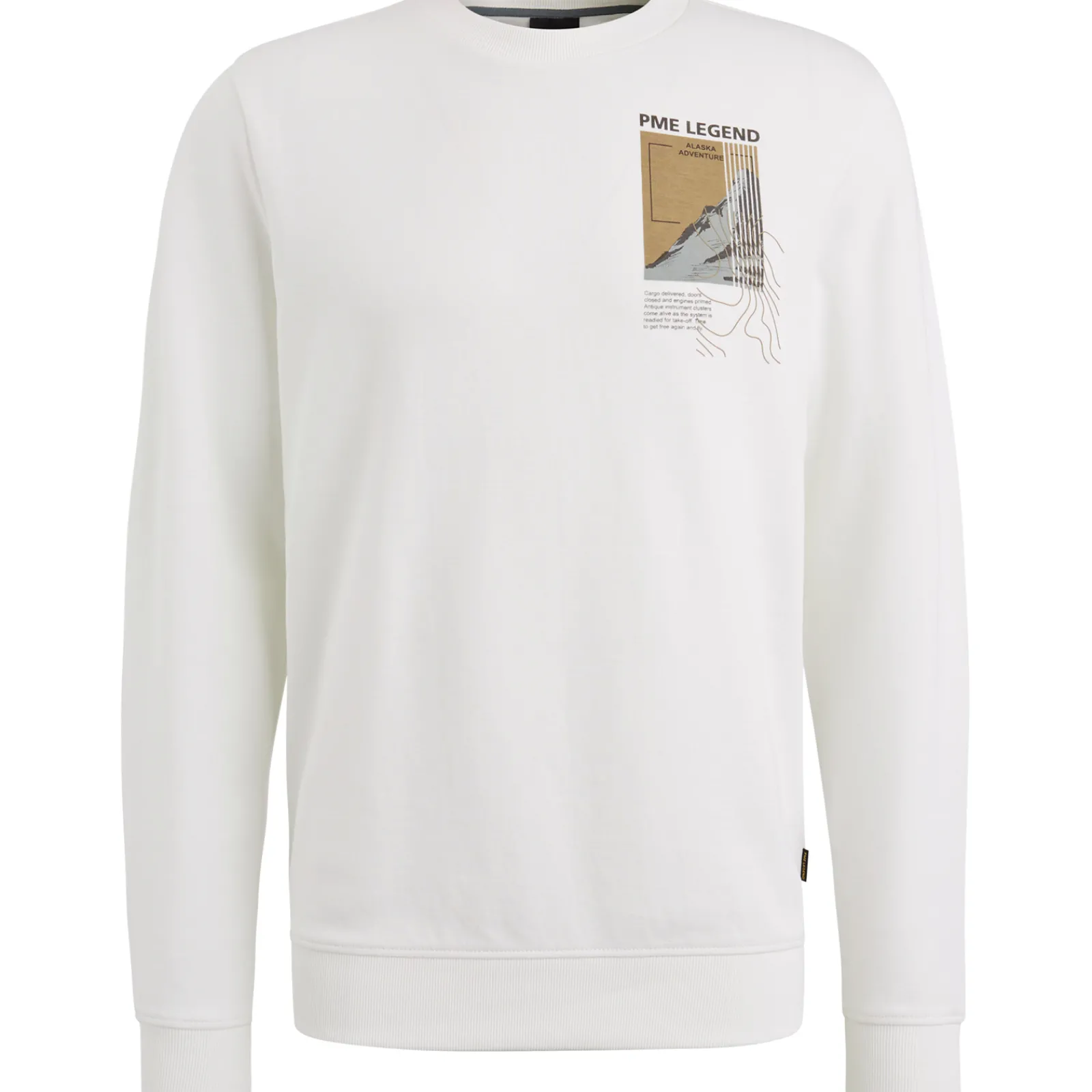 PME Legend Sweatshirt Met Artwork Wit Discount