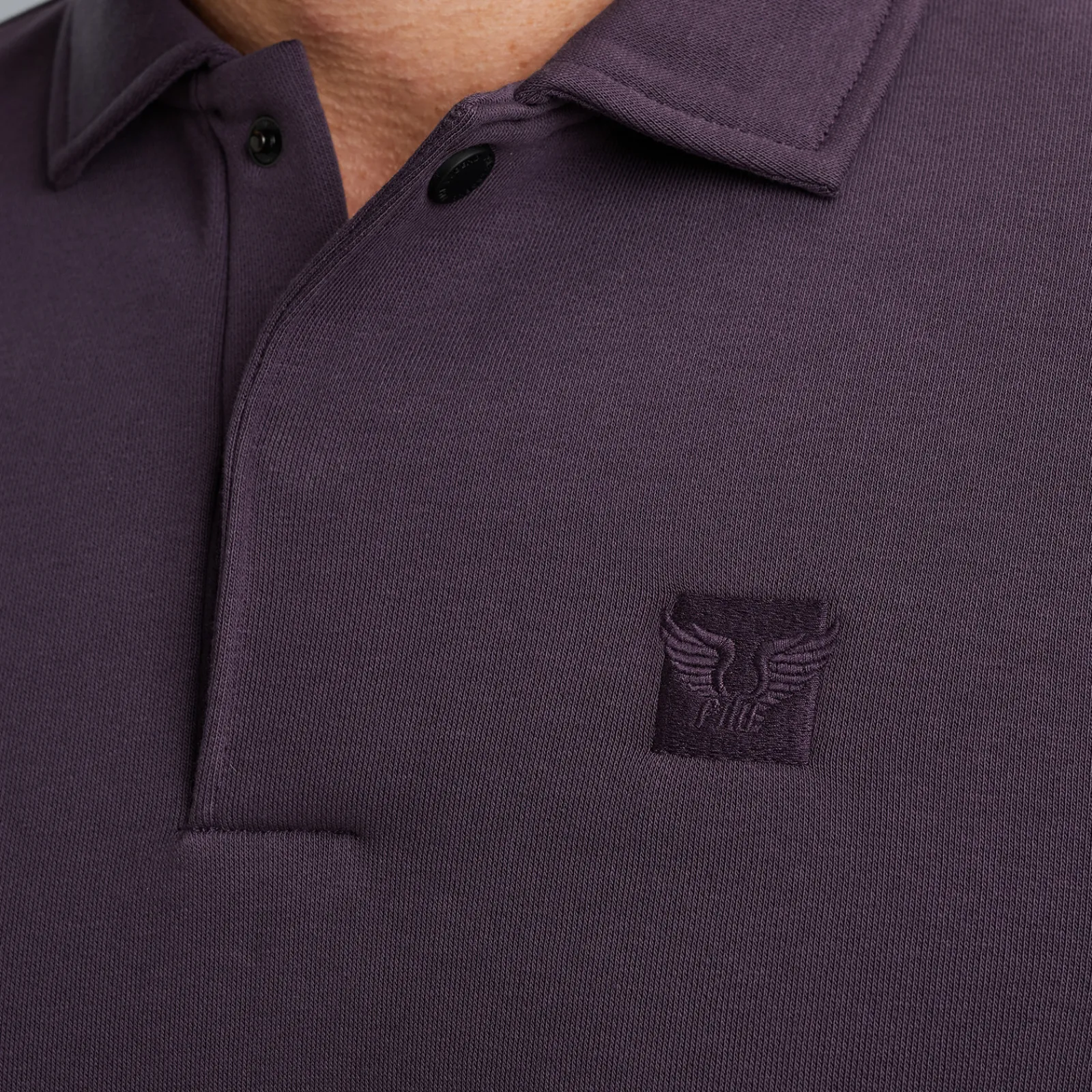 PME Legend Sweatshirt Met Polokraag Paars Flash Sale