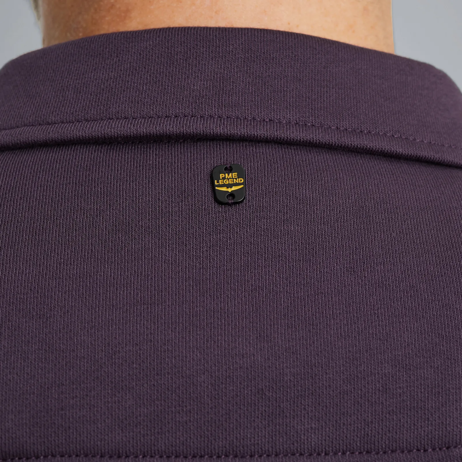 PME Legend Sweatshirt Met Polokraag Paars Flash Sale