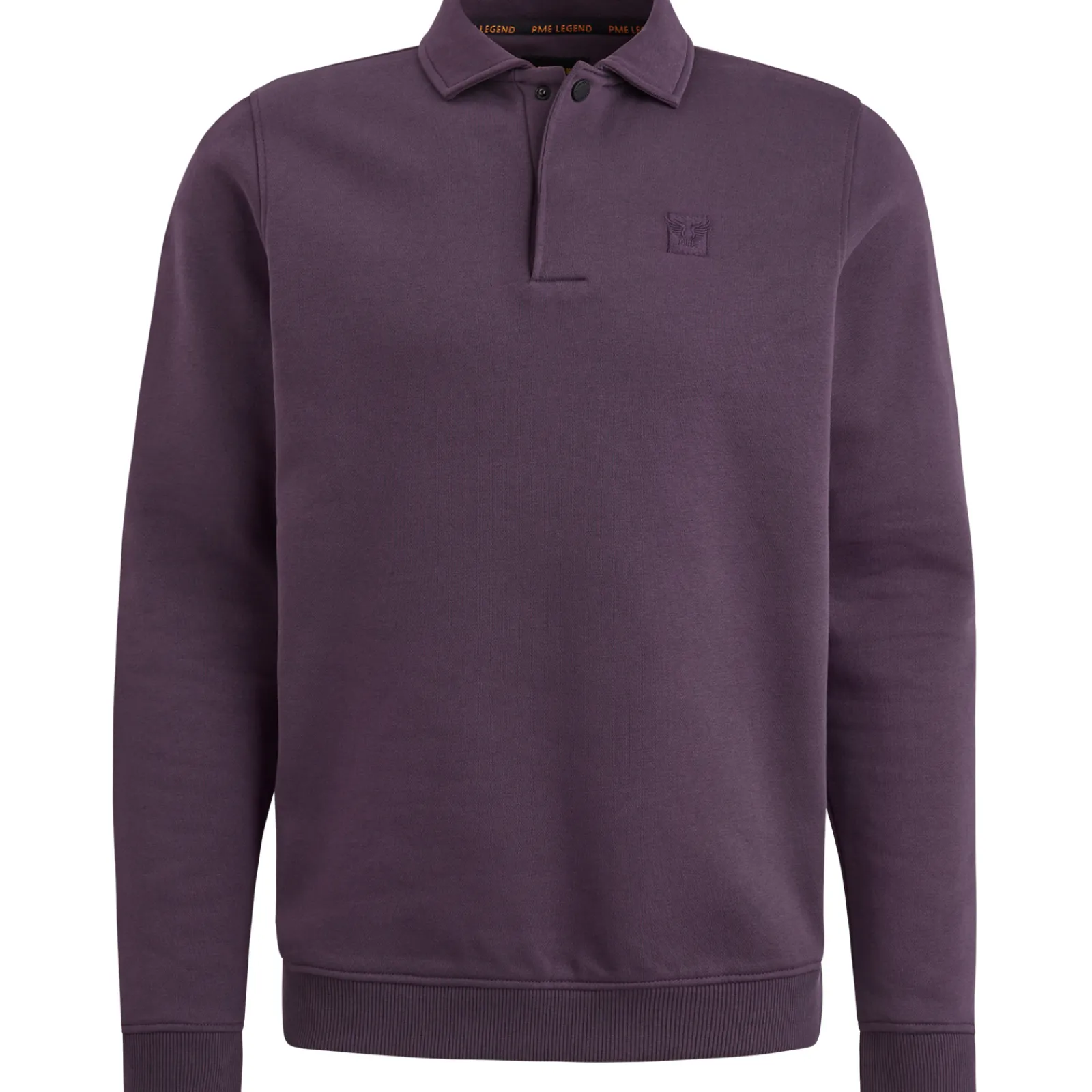 PME Legend Sweatshirt Met Polokraag Paars Flash Sale