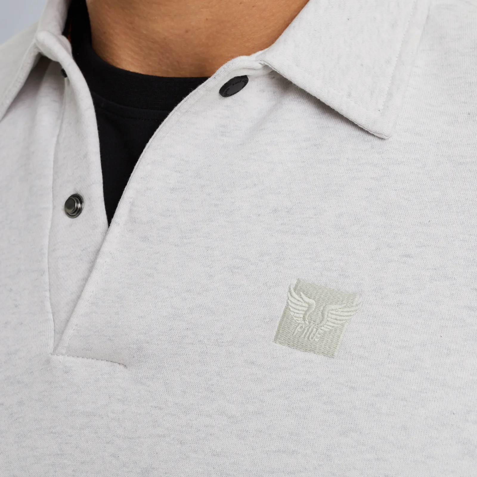 PME Legend Sweatshirt Met Polokraag Wit Best Sale