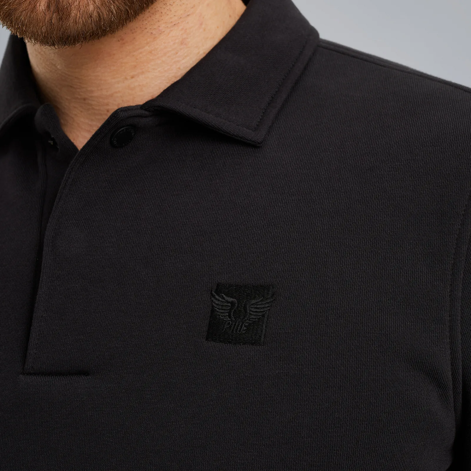 PME Legend Sweatshirt Met Polokraag Grijs Best