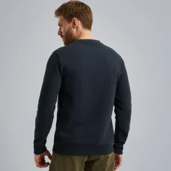 PME Legend Sweatshirt Met Wafelstructuur Blauw Cheap