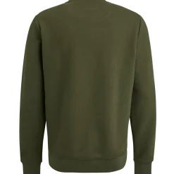 PME Legend Sweatshirt Met Wafelstructuur Groen Clearance